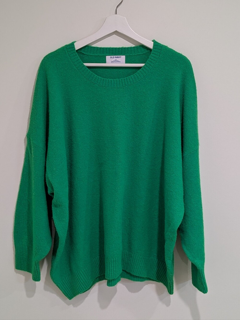 Womens's Bold Neon Green Crewneck Sweater Size XXL Fall Seahawk